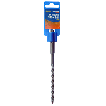 SDS Plus Masonry Drill Bit 6mm x 160mm Hammer Toolpak 